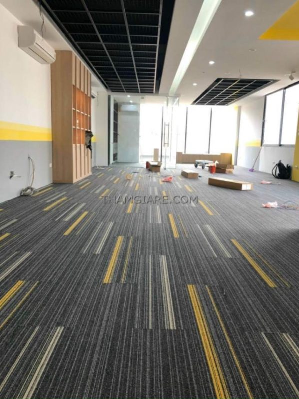 Hình ảnh công trình thảm trải sàn sử dụng thảm tấm Sunligh