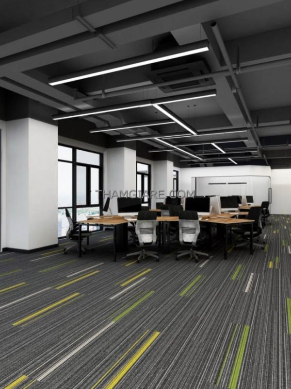 Hình ảnh công trình thảm trải sàn sử dụng thảm tấm Sunligh