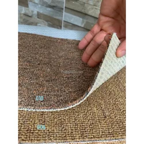 Hình ảnh cận cảnh chất liệu, độ dày thảm cuộn Indonesia mã TB-010