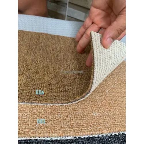 Hình ảnh cận cảnh chất liệu, độ dày thảm cuộn Indonesia mã TB-006