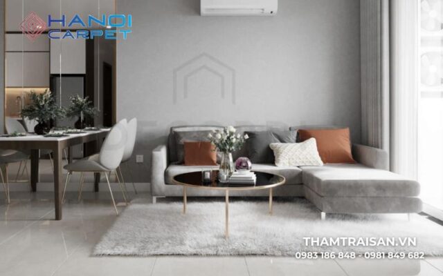 Thảm lót sàn phòng khách lông dài