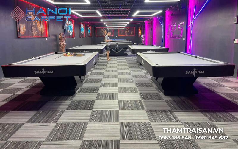 Hình ảnh thảm Bida Caro Hanoi Carpet đã thi công