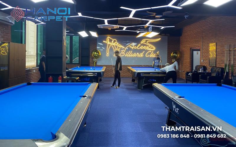 Thảm bida trơn Hanoi Carpet đã thi công