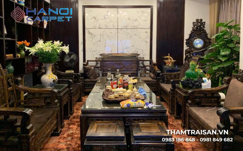 Loại thảm trải lót sàn gia đình làm từ sợi acrylic