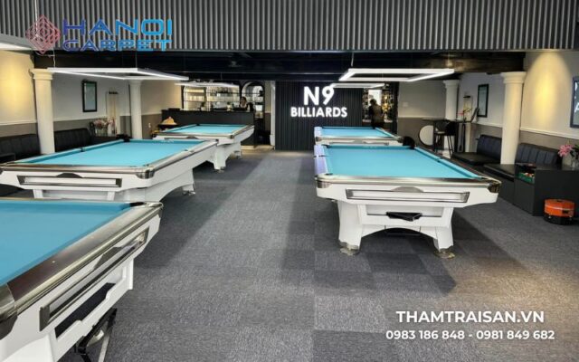 Lưu ý khi chọn thảm hoặc sàn gỗ cho phòng bida