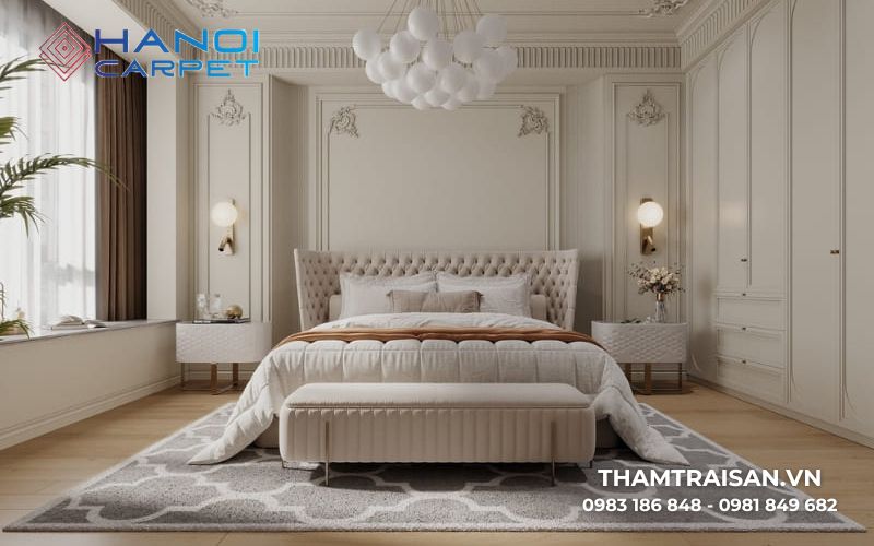 Cách chọn thảm cuộn trải sàn phòng ngủ phù hợp