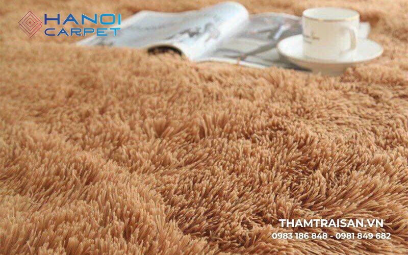 Thảm lông xù sợi dài - Mẫu thảm cho phòng ngủ ấm áp