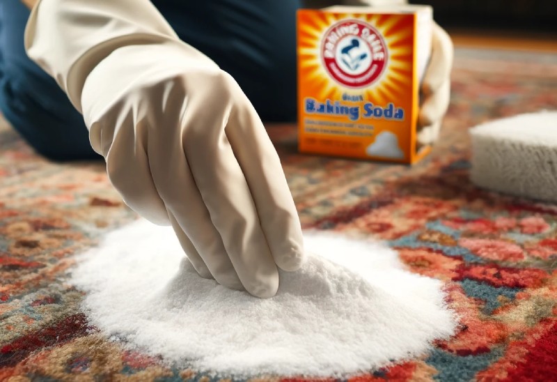 Vệ sinh thảm bằng Baking Soda