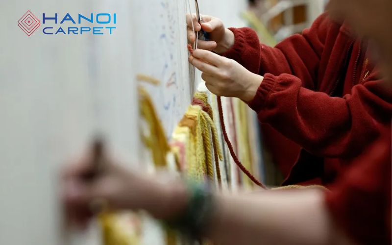 Quy trình dệt thảm thủ công chi tiết