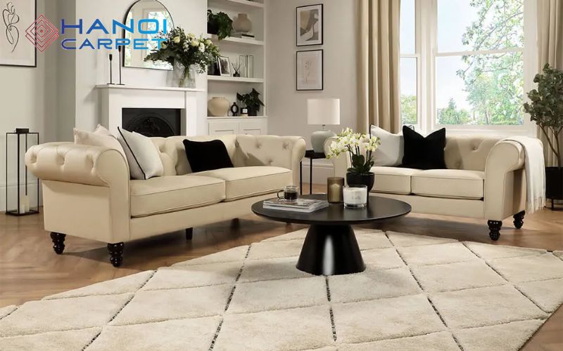 Những lỗi cần tránh khi phối màu thảm với sofa