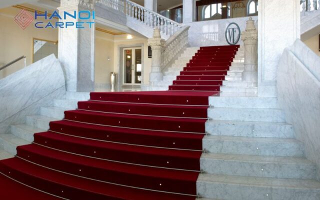 Thảm len cao cấp trải cầu thang