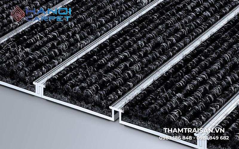 Cấu tạo chung của các loại thảm âm sàn khung nhôm