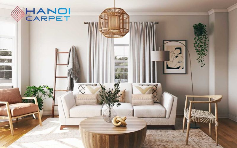Lưu ý khi chọn thảm phong cách Bắc Âu cho phòng khách