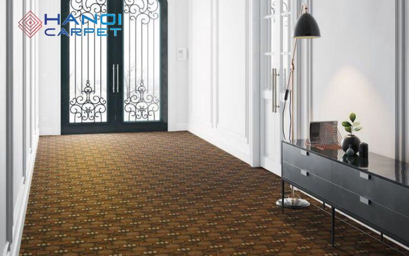 Thảm màu nâu đất cho khách sạn
