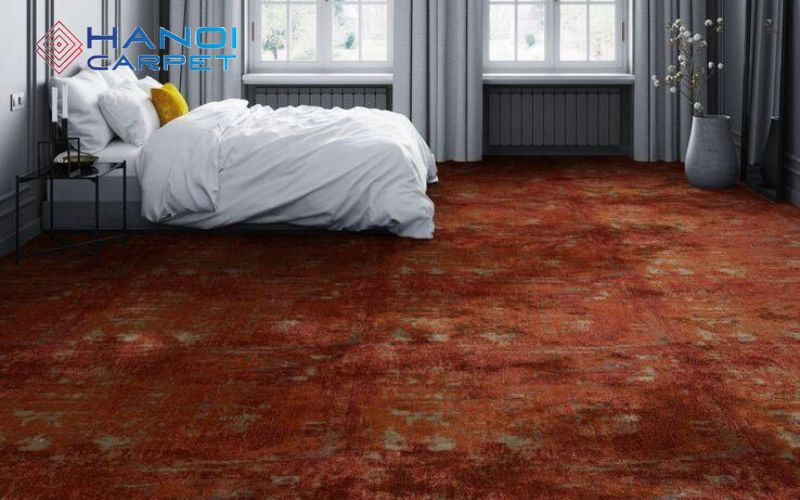 Thảm khách sạn màu cam đất