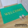 Thảm chùi chân 3A WELCOME màu xanh