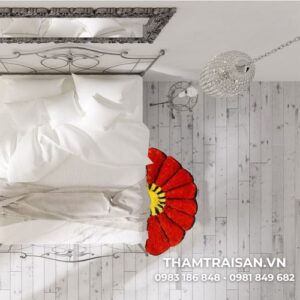 Thảm chùi chân chỉ xù hình quạt