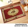 Thảm chùi chân cổ điển Royal Bloom màu đỏ