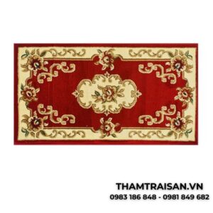 Thảm chùi chân tỉa bông cao cấp màu đỏ