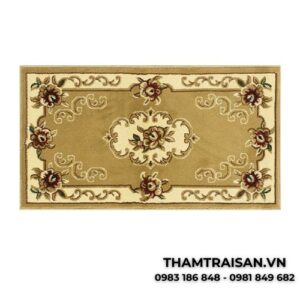 Thảm chùi chân tỉa bông cao cấp màu vàng