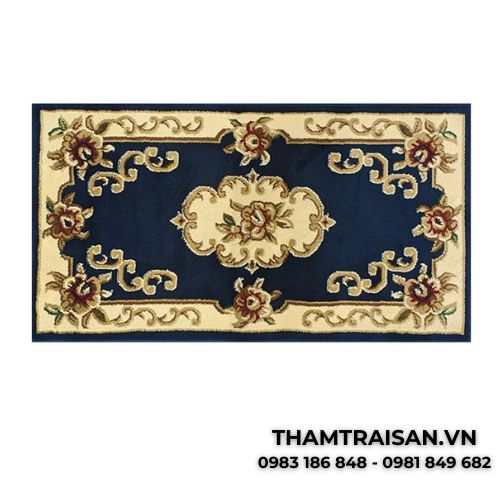 Thảm chùi chân tỉa bông cao cấp màu xanh than