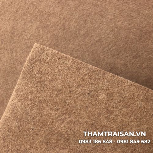 Thảm nỉ sự kiện trơn Carpet màu nâu