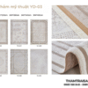 các mẫu thảm YD-03 & hình ảnh thực tế tại công trình
