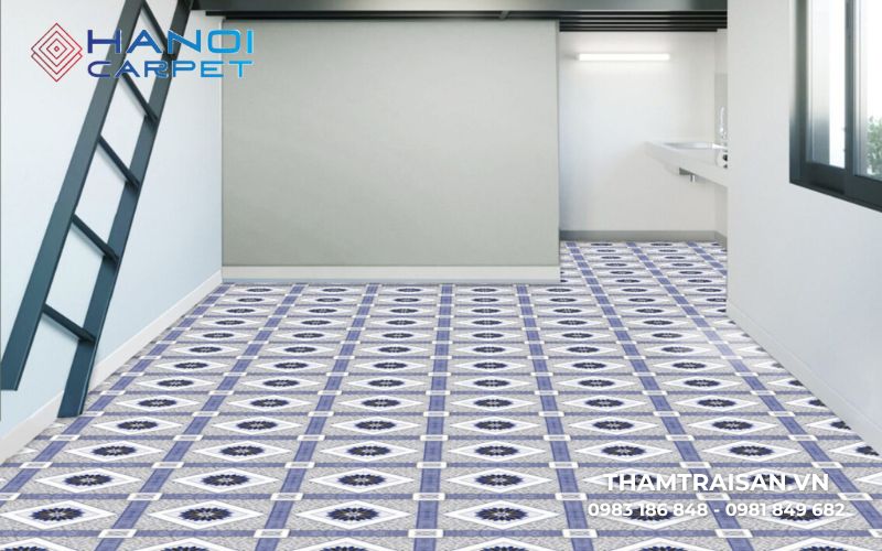 Bề mặt nhẵn bóng của thảm simili