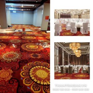 Hình ảnh thi công thảm khách sạn VI026