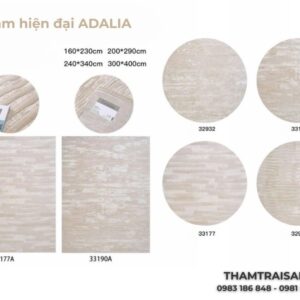 Các mẫu thảm mỹ thuật hiện đại ADALIA & hình ảnh thực tế