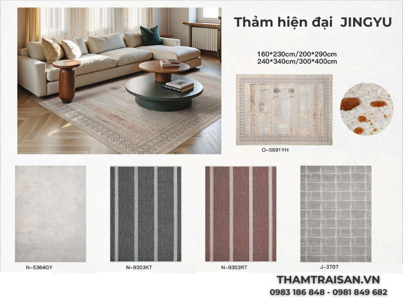 Thảm mỹ thuật hiện đại JINGYU