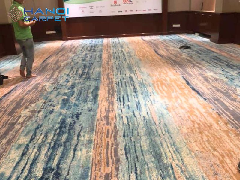 Thảm khách sạn màu loang siêu ấn tượng