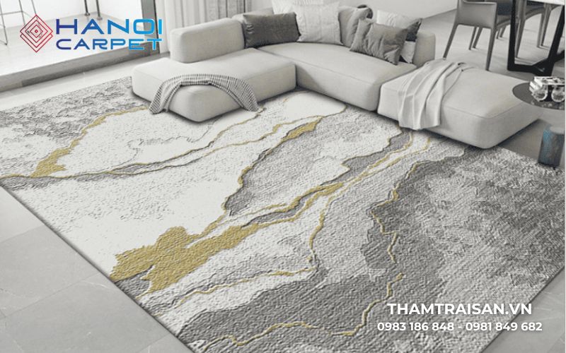 Thảm với họa tiết trừu tượng