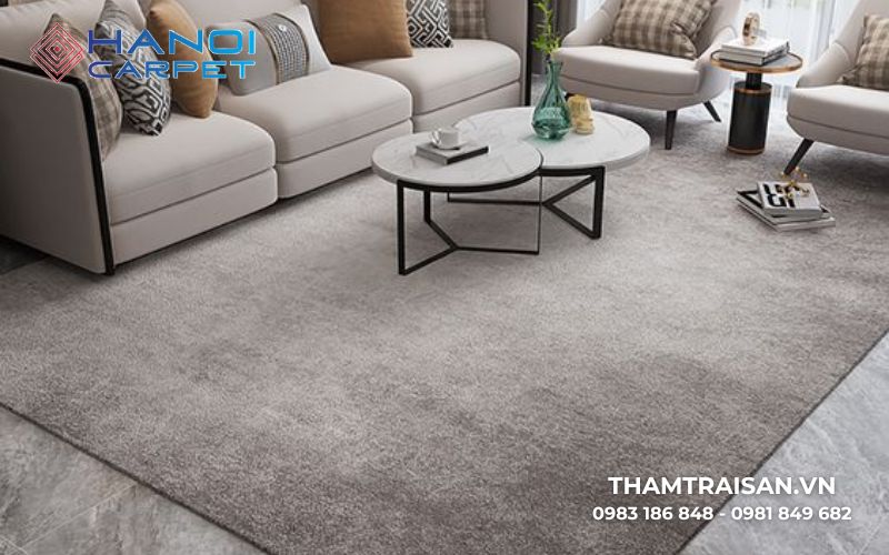 Chọn màu thảm cùng tone sofa