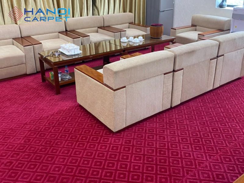 Thảm trải khu vực tiếp khách văn phòng