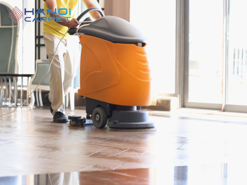 Đảm bảo vệ sinh bề mặt sàn trước thi công