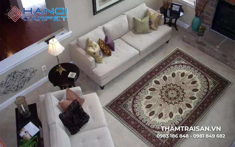 Họa tiết tinh xảo và cầu kỳ trên thảm