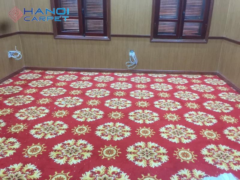 Thảm được sử dụng trong phòng khách nhà dân