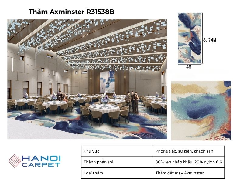 Ứng dụng thực tế của Thảm Axminster R31538B