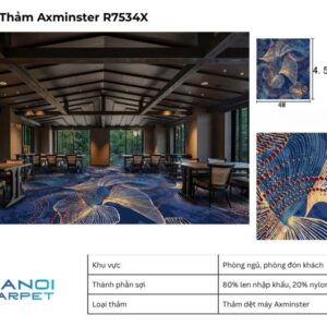 Hình ảnh phối cảnh Thảm Axminster R7534X