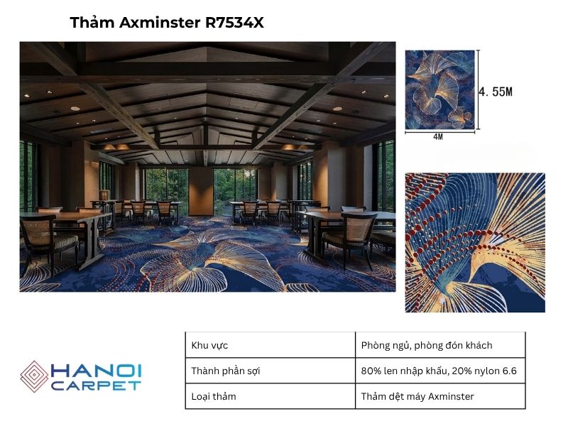 Hình ảnh phối cảnh Thảm Axminster R7534X