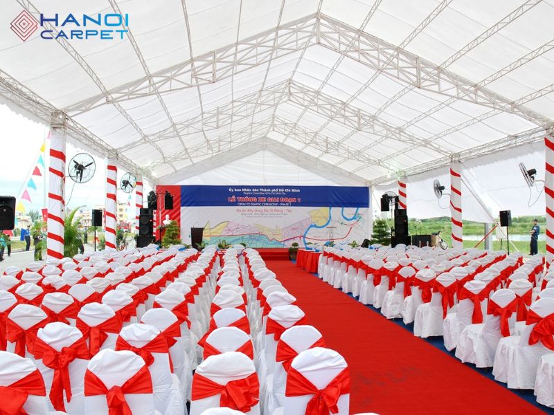 Thảm trải sàn đỏ trong các sự kiện thể thao
