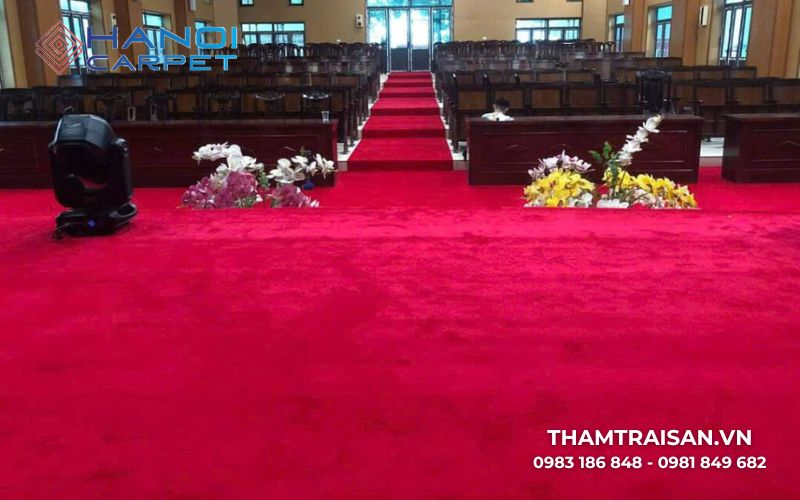 Thảm trải sàn đỏ trong các sự kiện văn hóa nghệ thuật