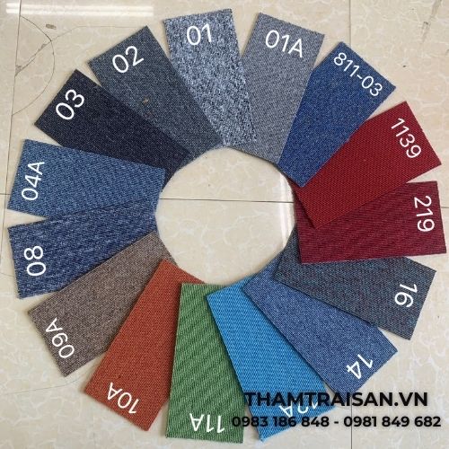 Bảng màu thảm QBA