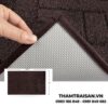 Mặt dưới thảm có lớp chống trượt