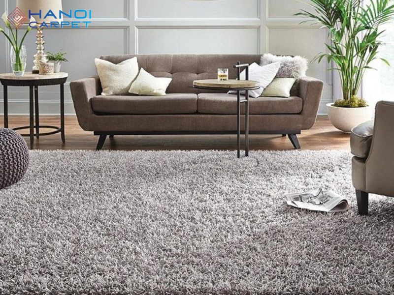 Thiết kế và màu sắc thảm sofa phòng khách