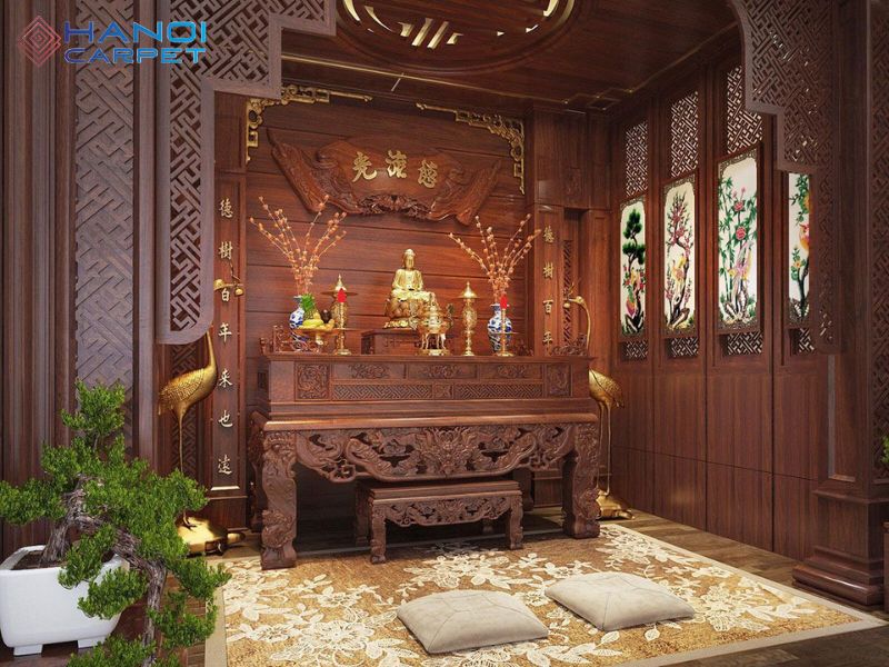 Tổng quan về thảm trải phòng thờ