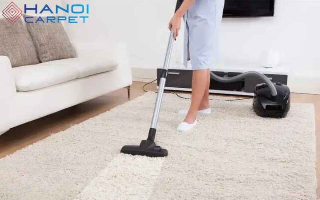 vệ sinh thảm trải phòng khách