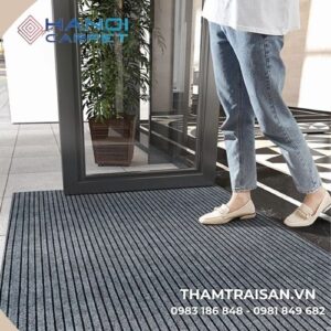 Thảm chùi chân màu xám 23,6 x 35,4 inch (60 x 90 mm)