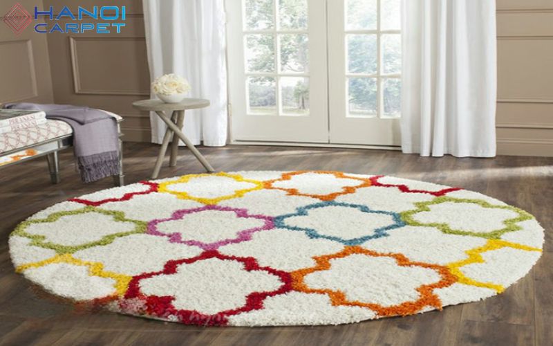 Ứng dụng của thảm dệt từ sợi tái chế trong không gian sống hiện đại
